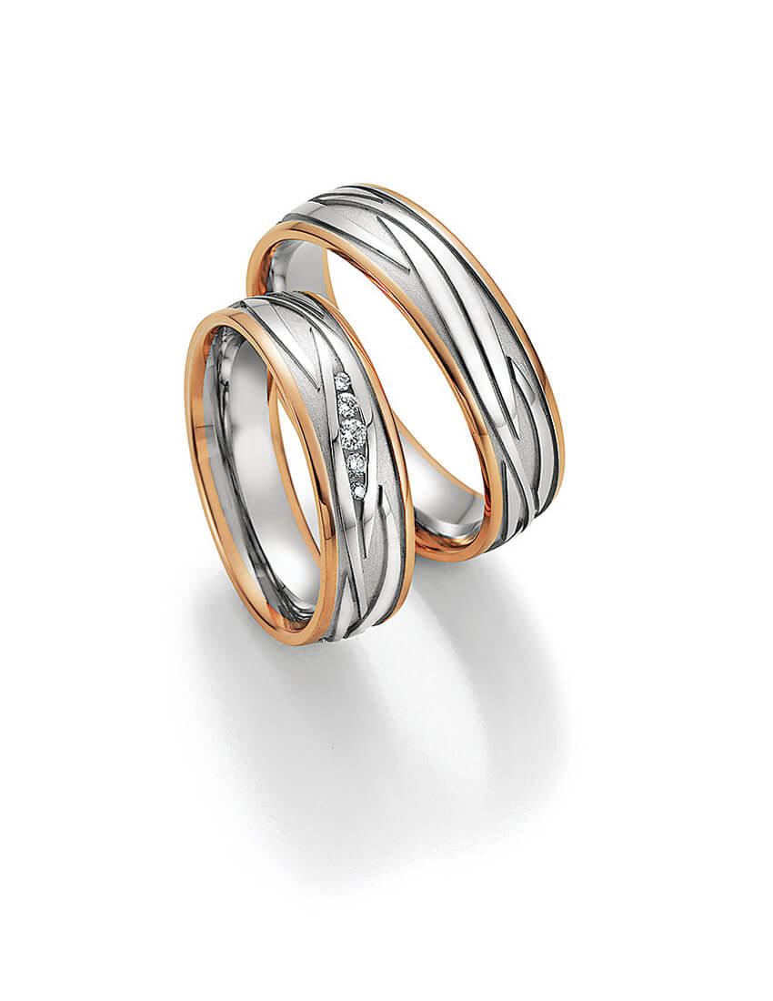 Trauringe Rose Weißgold ab 1.399,- € pro Paar