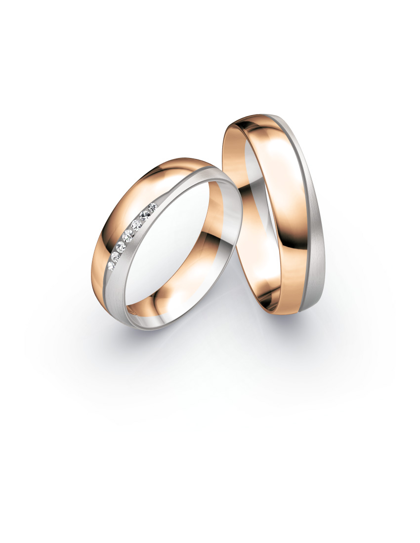 Bicolor Trauringe in Berlin