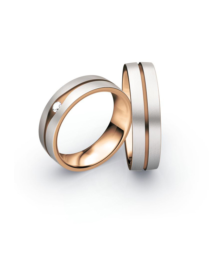 Bicolor Trauringe in Berlin